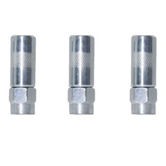 Heavy Duty 1/8 In. Npt Grease Gun Coupler Flat Nozzle (3-pack) USA