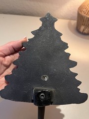 Grandeur Noel Cast Iron Silver Christmas Stocking Hanger Christmas Tree