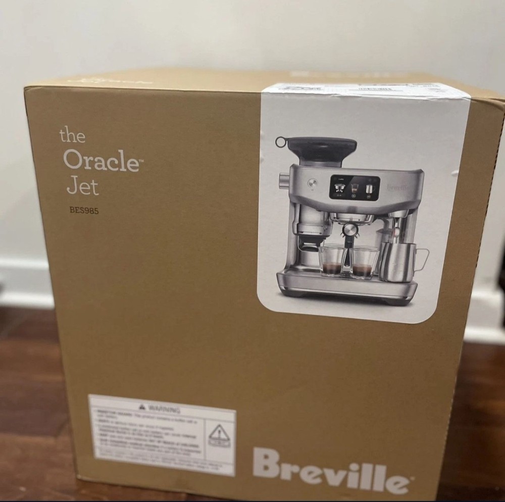 Breville Oracle Jet BES985 Espresso Machine – Brand New Sealed Silver/Stainless！
