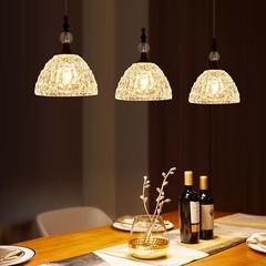 Modern Black Glass Pendant Light 7.68 in Globe Light Fixture with Clear K9 Cr…