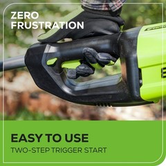 Greenworks 80V 10″ Cordless Pole Saw PS80L210, w/ 2Ah Battery and Rapid Charger