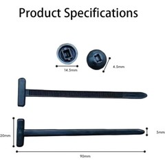 Nylon Universal Cable Tie Buckle Self-Locking Nylon Zip Ties Holder NEW