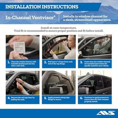In-Channel Rain Guards For 1999 – 2016 Ford F-250/F-350/F-450/F-550 Super Duty,