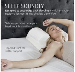 NIB! Your Face Pillow-Back Sleeper, Cervical Neck, Anti-Aging w/ Satin Case