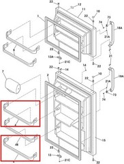 240534901 Ref Door Shelf Rack Bar Compatible with Frigidaire AP3214630 PS734935