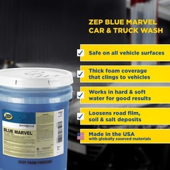 Zep Blue Marvel Car and Truck Wash – 5 Gallon (1 Unit) 35635 – Ultra