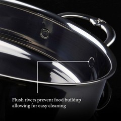 Hestan NanoBond Titanium Stainless Steel Sauté Pan With Lid 3 1/2-Qt