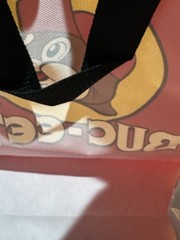 Buc-ees Grocery Bag Handle Black Red Beaver Travel Shopping Tote New Gift Bag