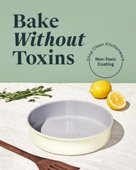 Non-Stick Ceramic 9” Circle Pan Naturally Slick Ceramic Coating Non-Toxic PTFE