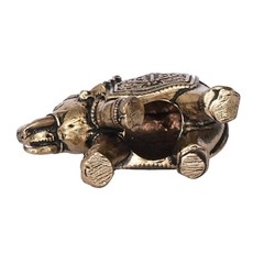 Handcrafted Brass Elephant Décor Showpiece Standard Antique Finish Home 4.57 Cm
