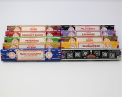 Satya Nag Champa Mixed Best Seller Incense Sticks: Bulk Lot 10 Boxes x 15 gm