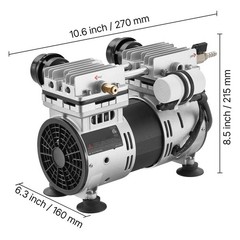 Uimoso Pond Aerator for Lakes up to 3 Acres, 6.7CFM, 1 HP Air Compressor, 745W
