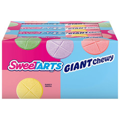 Giant Chewy Candy, Sweet and Tart, 1.35 Oz, 36 Count