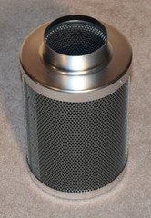 4″ Air Carbon Filter 12″ tall Charcoal Bed w/ Pre-Filter for Inline Fan