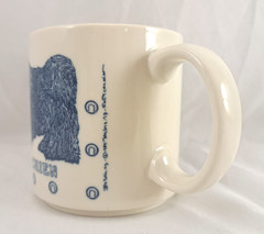 Taylor & NG LE CHIEN The Dog 3.5” High Ceramic Coffee Mug 1984