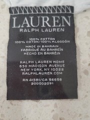 Ralph Lauren 100% Cotton Lt Blue & White Striped Pillowcases | King Set Of 2