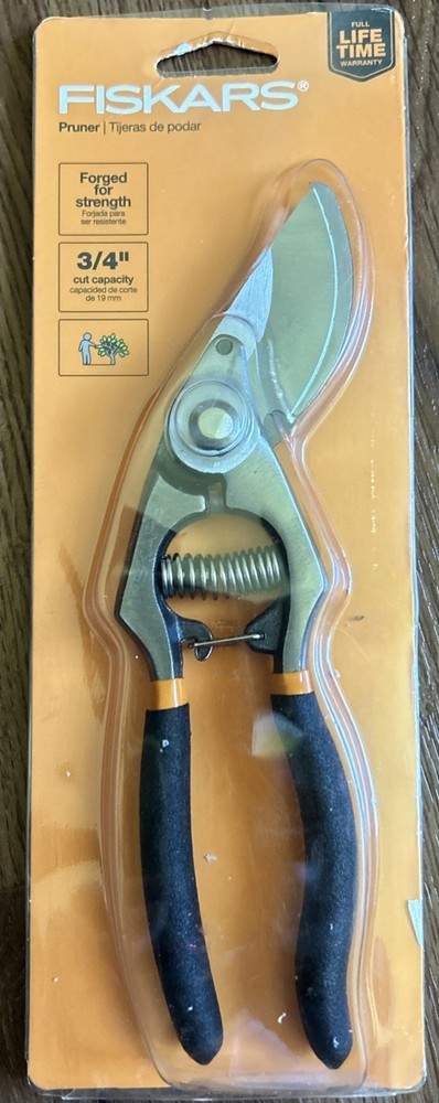 PRUNER Shears FISKARS Forged for Strength Standard Pruning 3/4” Cut Capacity NEW