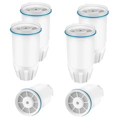6 Pack Water Filter for Zero Pitcher & Dispenser ZR-001 ZR-017 ZR-004 ZP-006