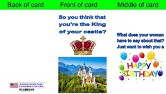 (9) DIFFERENT HUMOROUS GREETING CARDS WITH ENVELOPE. NOT AVAILABLE IN ANY STORE!