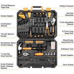 DEKOPRO 128 Piece Tool Set-General Household Hand Tool Kit, Auto Repair Tool …