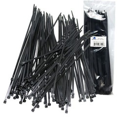 100 pcs BLACK Cable Ties 12″ inch 52lbs, Fantastic Quality, Zip Ties, Nylon Ties