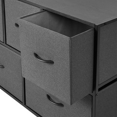 Mainstays 5 Drawer 40″ Wide Fabric Storage Dresser for Bedroom, Grey
