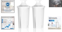 2 Pack 7006 Water Filters – Reduce Chlorine, Taste & Odor, NSC Certified