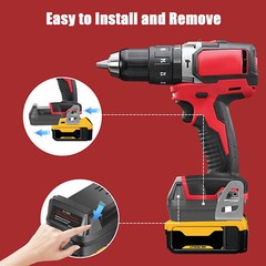 MIL18DL Battery Adapter Converter for Milwaukee 18V Lithium to De walt 20V Tools