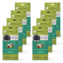 NonToxic Car Vent Clip Air Freshener | Lasts 30+ Days | 8 Count Seaside Coconut