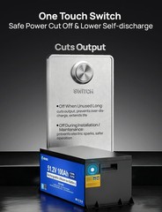 DC HOUSE Pro Metal Case 48V 100Ah Lithium Golf Cart Battery with 18A Charger