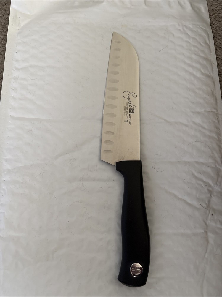 Emeril Wusthof Germany 4184E/17 Cm Santoku/Chef Knife Black Handle 6 1/2” Blade