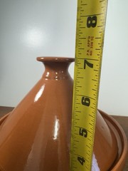 Tunisian Clay Tagine with Base Plate Authentic North African Cooking Pot Tajine