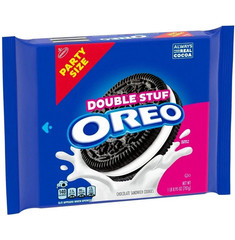 OREO Double Stuf Chocolate Sandwich Cookies, Party Size, 24.95 oz package,