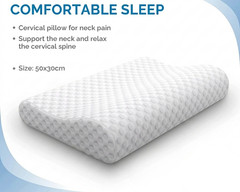 Orthopedic Contour Memory Foam Pillow Cervical Bed Pillow for Neck Pain Relief