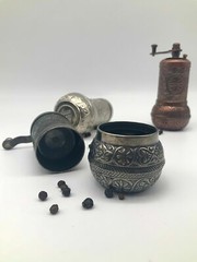 Handmade Turkish Salt Pepper Spice Grinder Mill 4.2in , Pepper Grinder US SELLER