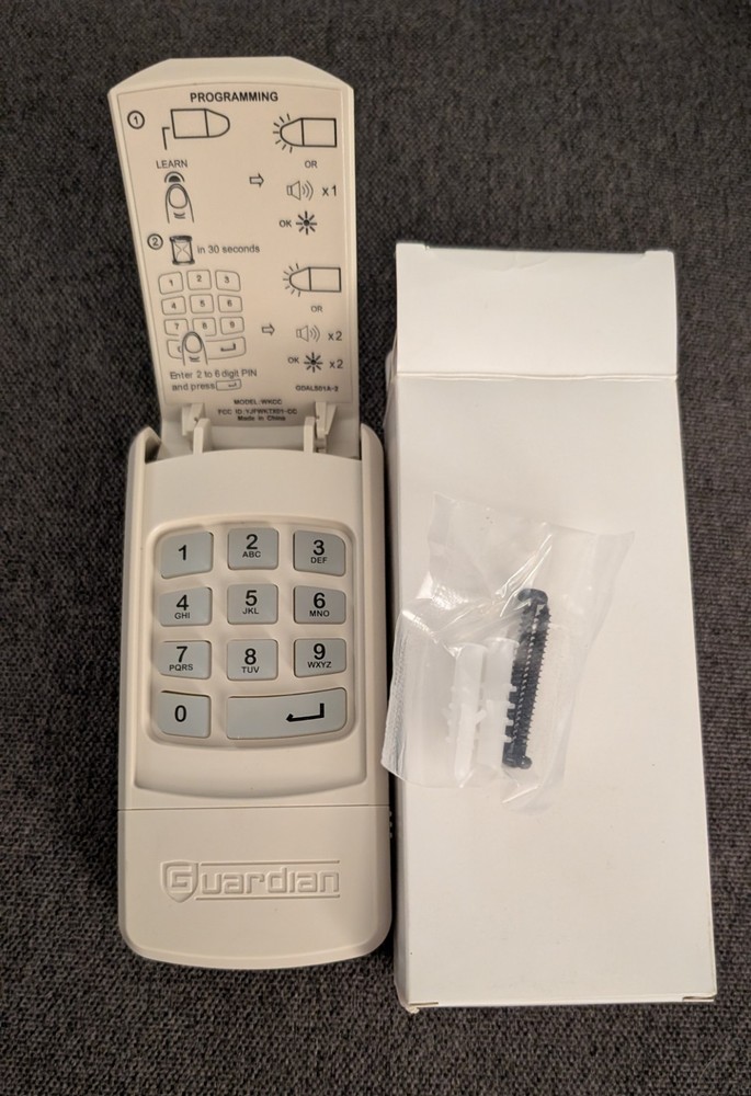 GUARDIAN WKCC-1 WIRELESS KEYLESS ENTRY KEYPAD, FREQ: 303/390 MHZ