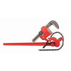 Ridgid 31385 33″ Compound Leverage Wrench, 6″ Pipe Capacity, Red