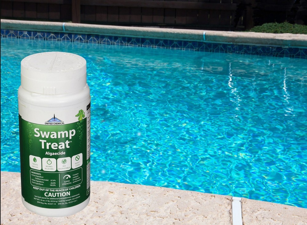 United Chemical Swamp Treat Swimming Pool Chemical Helps Remove Algaecide – 1 lb