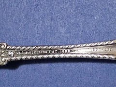 Lot of 4 Solid Sterling Silver Gorham Cambridge Spoons (Damaged)
