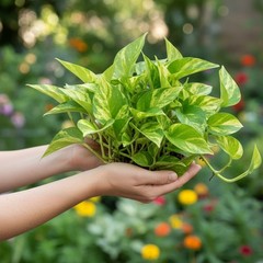 3 Rooted Pothos Live Plant Cuttings – Easy Care Indoor Houseplants