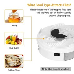 Electric Fly Trap Automatic Fly Catcher Rotating Fly Pest Repellent Kitchen Tool