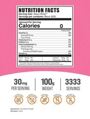 BulkSupplements Sucralose Powder 100g – 30mg Per Serving