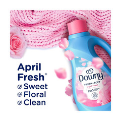 Liquid Fabric Softener and Conditioner, April Fresh Scent, 140 Fl Oz, 190 Loads