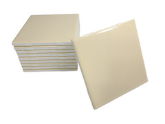 French Vanilla Yellow Ceramic Tile 4.25 in Shower Backsplash Classic Color 141