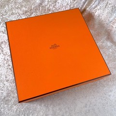 Hermes Paris Dessert Plate Chaine d’Ancre Porcelain Tableware Set of 2 with Box