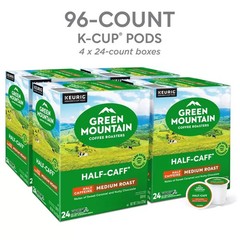 Green Mountain Coffee Half-Caff, K-Cup Pod, Medium Roast, 96ct – HOT ITEM