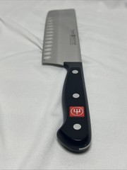 Wüsthof Gourmet 7″ (17cm) Nakiri Knife with a hollow edge model 4195-7