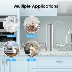Waterdrop Replacement Faucet Filter,Countertop Water Filter,5-stage,1 Pack