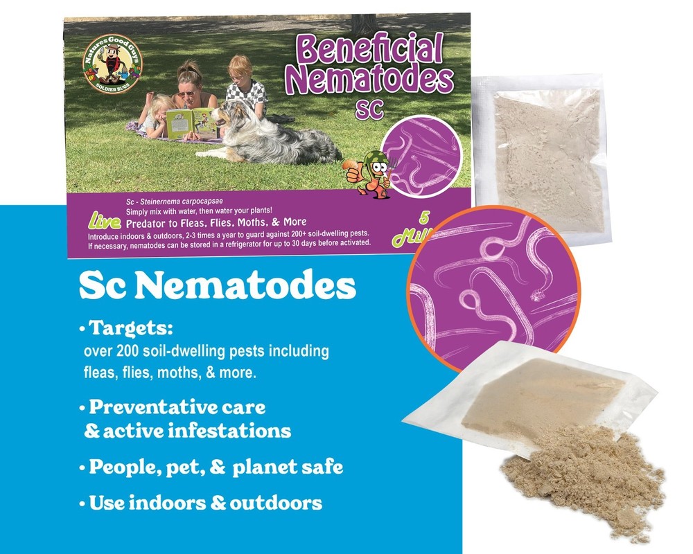 Beneficial Nematodes Flea and Fly Exterminator 50 Million Live