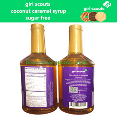 2x GIRL SCOUTS Sugar Free COCONUT CARAMEL SYRUP Coffee Baking Desserts 0 CARB